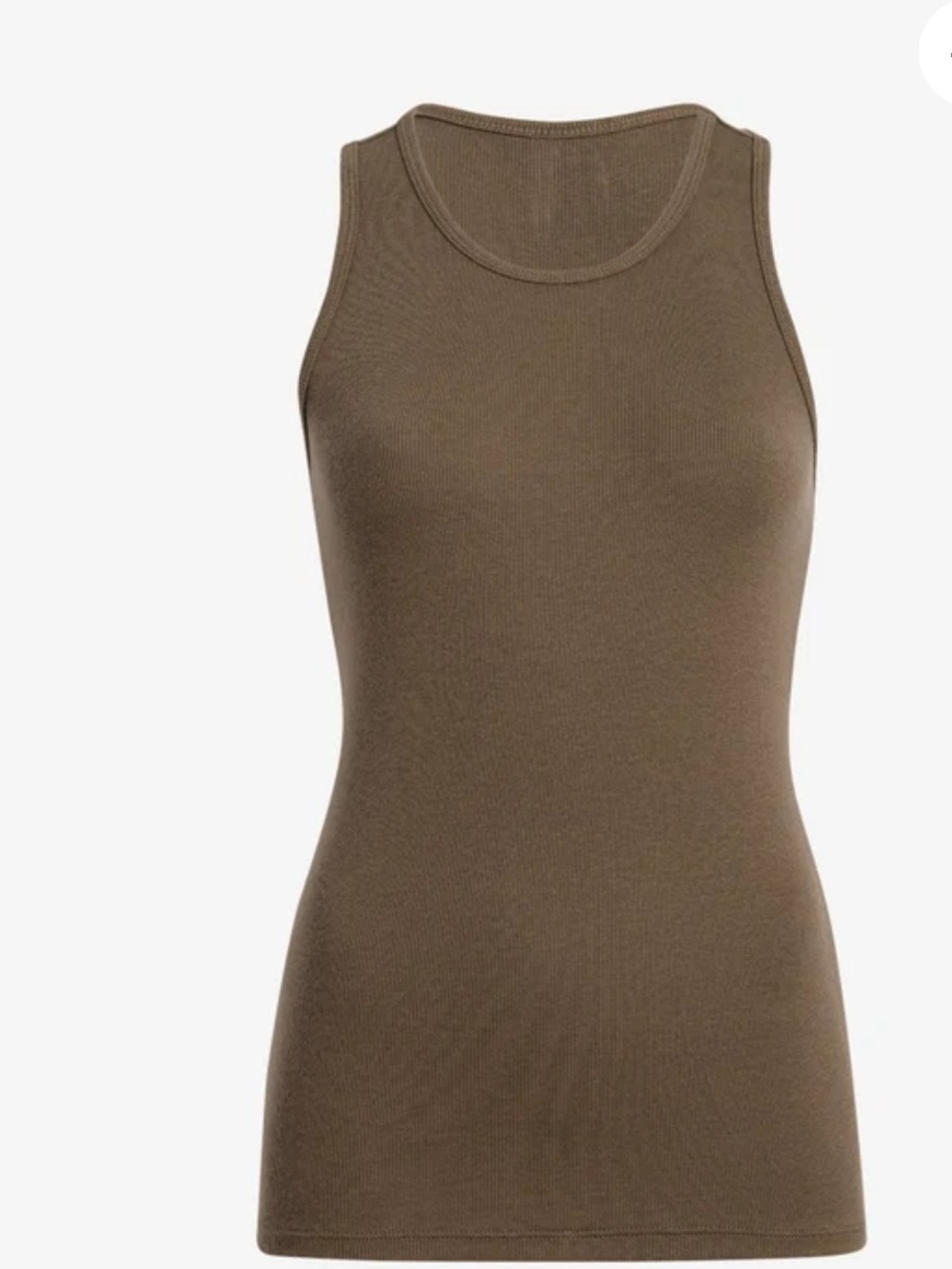 Commando Better Than BASIC Ribbed Tank -CAmp GREEN SZ m